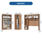 Guarda-roupa Modulado Casal 9 Portas 3 Gavetas Cedro/duna