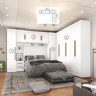 Guarda-roupa Modulado Casal Completo 4 Peças 8 Portas 5 Gavet