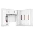 Guarda-roupa Modulado Casal Completo 4 Peças 8 Portas 5 Gavet