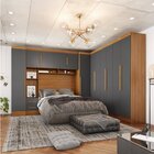 Guarda-roupa Modulado Casal Completo 4 Peças 8 Portas 5 Gavet