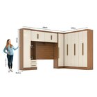 Guarda-roupa Modulado Casal Completo 4 Peças 8 Portas 5 Gavet