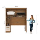 Guarda-roupa Modulado Casal Completo 4 Peças 8 Portas 5 Gavet
