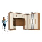 Guarda-roupa Modulado Casal Completo 4 Peças 8 Portas Com Mal