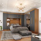 Guarda-roupa Modulado Casal Completo 4 Peças 8 Portas Com Mal