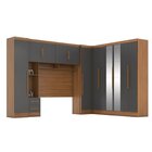 Guarda-roupa Modulado Casal Completo 4 Peças 8 Portas Com Mal