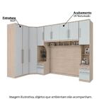 Guarda-roupa Modulado Casal Esmeralda 5 Peças - Fendi/branco