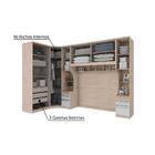 Guarda-roupa Modulado Casal Esmeralda 5 Peças - Fendi/branco