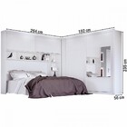 Guarda-roupa Modulado Casal Firenze Plus 4 Portas 7 Gavetas B