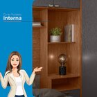 Guarda-roupa Modulado Casal Mdp Lugano Jatobá/grafite