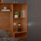 Guarda-roupa Modulado Casal Mdp Lugano Jatobá/grafite