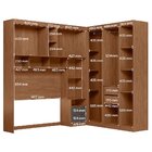 Guarda-roupa Modulado Casal Mdp Lugano Jatobá/grafite