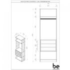 Guarda-roupa Modulado Clothes 3 Gv Branco