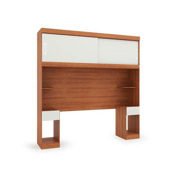 Guarda-roupa Modulado Com Cabeceira Gênova 2 Pt 2 Gv Freijó W