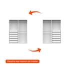 Guarda-roupa Modulado Com Cabideiros Tuyo 4 Pt Articuladas 6