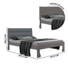 Guarda Roupa Modulado Com Cama Casal 8 Peças 14 Portas Grafit