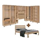 Guarda Roupa Modulado Com Cama Casal 8 Peças 14 Portas Teka O