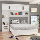 Guarda Roupa Modulado Com Cama Paris 4 Portas 2 Gavetas