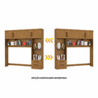 Guarda Roupa Modulado Com Cama Paris 4 Portas 2 Gavetas