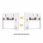 Guarda Roupa Modulado Com Cama Paris 5 Portas 2 Gavetas