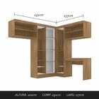 Guarda Roupa Modulado Com Escrivaninha Luzia Bor/pr - Móveis