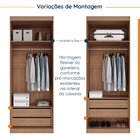 Guarda-roupa Modulado Com Espelho 2 Portas Com Cabideiro E 2