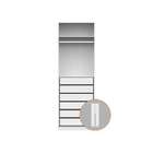 Guarda-roupa Modulado Com Maleiro E Cabideiro Tuyo 2 Pt Artic