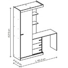 Guarda-roupa Modulado Com Mesa Para Computador Allegro - 888