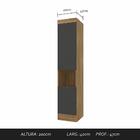 Guarda Roupa Modulado Com Penteadeira Cleo Bor/graf - Móveis