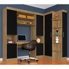 Guarda Roupa Modulado Com Penteadeira Cleo Bor/pret - Móveis