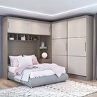 Guarda-roupa Modulado Com Ponte Casal 4 Portas 3 Gavetas Clas