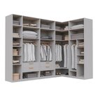 Guarda-roupa Modulado De Canto 10 Peças 14 Portas Jade Cabeca