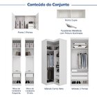 Guarda-roupa Modulado De Canto 10 Portas 6 Peças Hera Cabecas