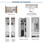 Guarda-roupa Modulado De Canto 10 Portas 6 Peças Hera Cabecas