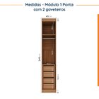 Guarda Roupa Modulado De Canto 10 Portas E 2 Mesas De Cabecei