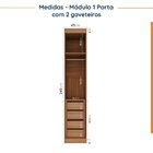 Guarda Roupa Modulado De Canto 10 Portas E 2 Mesas De Cabecei