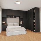 Guarda-roupa Modulado De Canto 11 Portas 7 Peças Hera Cabecas