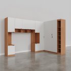 Guarda-roupa Modulado De Canto 11 Portas 7 Peças Hera Cabecas