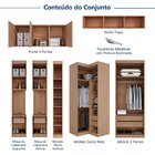Guarda-roupa Modulado De Canto 11 Portas 7 Peças Hera Cabecas