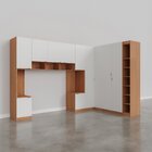 Guarda-roupa Modulado De Canto 11 Portas 7 Peças Hera Cabecas