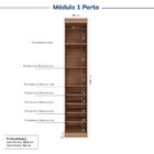 Guarda-roupa Modulado De Canto 11 Portas 8 Peças Hera Cabecas