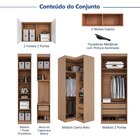 Guarda-roupa Modulado De Canto 11 Portas 8 Peças Hera Cabecas