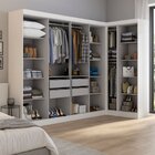 Guarda-roupa Modulado De Canto 11 Portas E 4 Gavetas Paris Br