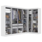Guarda-roupa Modulado De Canto 11 Portas E 4 Gavetas Paris Br