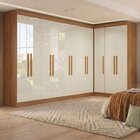 Guarda-roupa Modulado De Canto 11 Portas E 4 Gavetas Paris Ci