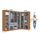 Guarda-roupa Modulado De Canto 11 Portas E 4 Gavetas Paris Ci