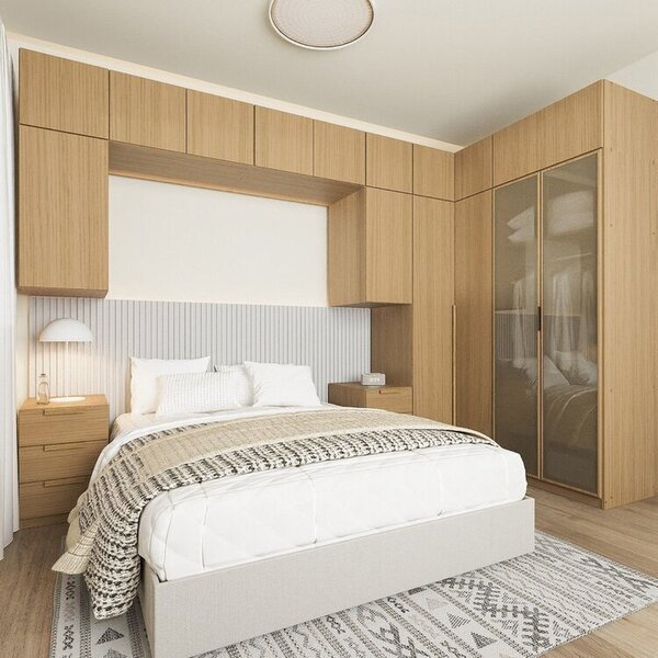 Guarda-roupa Modulado De Canto 12 Peças 16 Portas Jade Cabeca