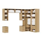 Guarda-roupa Modulado De Canto 12 Peças 16 Portas Jade Cabeca