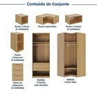 Guarda-roupa Modulado De Canto 12 Peças 16 Portas Jade Cabeca