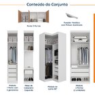 Guarda Roupa Modulado De Canto 12 Portas 6 Peças 1 Mesa De Ca