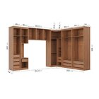 Guarda Roupa Modulado De Canto 12 Portas 6 Peças 1 Mesa De Ca